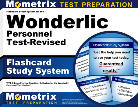 Misc. Flashcard Study System for the Wonderlic Personnel Test-Revised: Wpt-R Exam Practice Questions & Review for the Wonderlic Personnel Test-Revised Book
