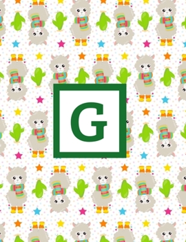 Paperback G: Letter Monogrammed Daily Planner January 2020 - December 2020 Appointment Book Day Schedule - Llama Cactus Succulent ( Book
