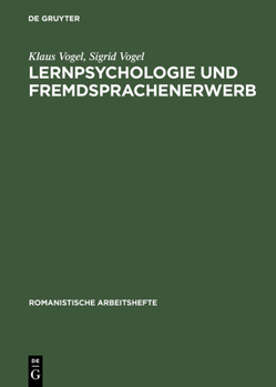 Hardcover Lernpsychologie und Fremdsprachenerwerb [German] Book