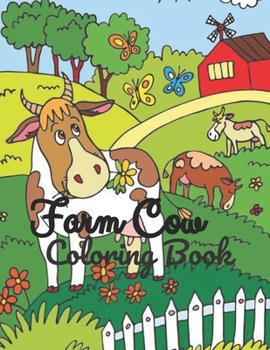 Paperback Farm Cow Coloring Book: Cattle and Cow Activity Book