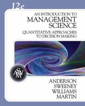 Hardcover An Introduction to Management Science: Quantitative Approach to Decision Making Book