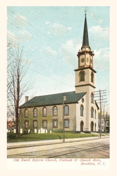 Paperback Vintage Journal Old Dutch Church, Brooklyn, New York City Book