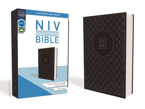 Imitation Leather NIV, Value Thinline Bible, Imitation Leather, Gray/Black Book