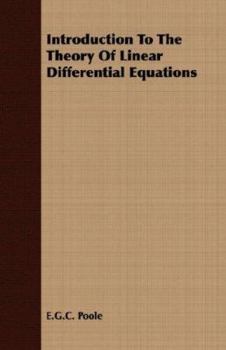 Paperback Introduction To The Theory Of Linear Differential Equations Book