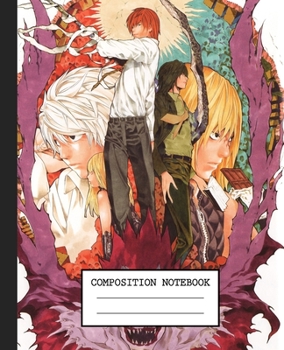 Notebook: Anime Death Note Soft Glossy Cover Graph Paper Pages Book 7.5 x 9.25 Inches 110 Pages