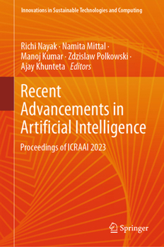 Hardcover Recent Advancements in Artificial Intelligence: Proceedings of Icraai 2023 Book