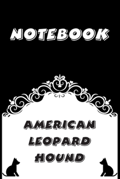 Paperback American Leopard Hound Notebook: Black and White notebook, Decorative Journal for American Leopard Hound Lover: Notebook /Journal Gift, Black and Whit Book