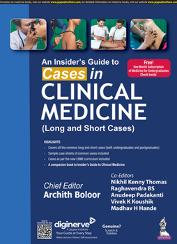 Paperback An Insider's Guide to Cases in Clinical Medicine: (Long and Short Cases) Book