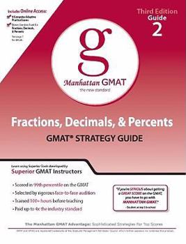 Paperback Fractions, Decimals, & Percents GMAT Strategy Guide (Manhattan Gmat Prep) Book