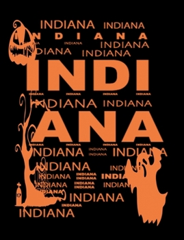 Paperback Indiana: Unruled Blank Sketch Notebook 7.44" x 9.69" 100 pages 50 sheets Book