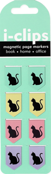 Misc. Black Cats I-Clips Magnetic Page Markers Book