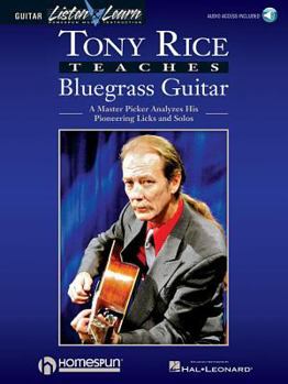 Paperback Tony Rice Teaches Bluegrass Guitar Book/Online Audio Book