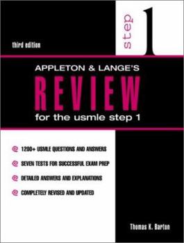 Paperback Appleton and Lange's Review for the USMLE Step 1 [With Disk] Book