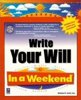 Paperback Write Your Will in a Weekend [With CD] Book