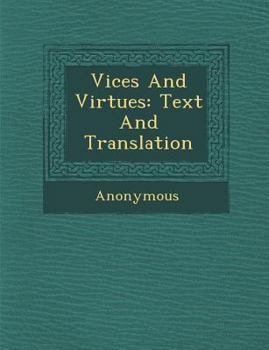 Paperback Vices and Virtues: Text and Translation Book