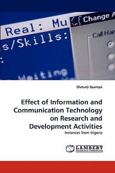 Paperback Effect of Information and Communication Technology on Research and Development Activities Book