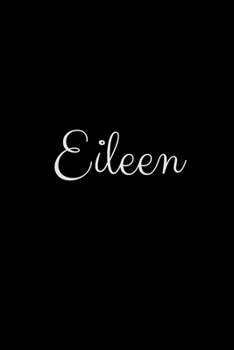 Eileen: notebook with the name on the cover, elegant, discreet, official notebook for notes