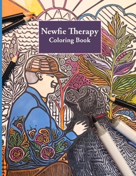 Paperback Newfie Therapy: Stress Relieving Adult Coloring Book