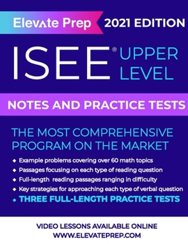 Paperback ISEE Upper Level: Notes and Practice Tests Book