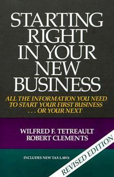 Paperback Starting Right in Your New Business Book