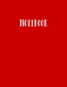 Paperback Notebook: Red dotted notebook - 100 dot grid pages - 100 pages Book