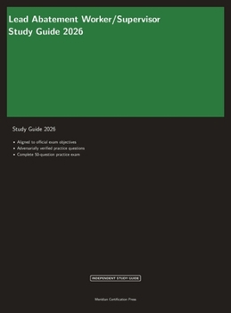Hardcover Lead Abatement Worker/Supervisor Study Guide 2026 Book