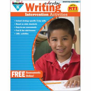 Paperback Everyday Writing Intervention Activities Grade K Book Teacher Resource Book