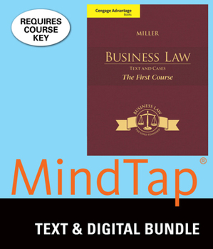 Paperback Bundle: Cengage Advantage Books: Business Law: Text and Cases - The First Course + MindTap Busliness Law with Digital Video Library Access Code Book
