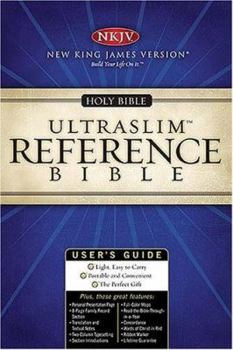 Leather Bound Ultraslim Center-Column Reference Bible-NKJV Book