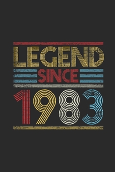 Legend Since 1983: Graph Paper Notebook (6" x 9" - 120 pages) ~ Birthday Themed Notebook for Daily Journal, Diary, and Gift