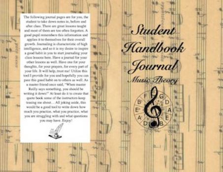 Paperback Student Handbook Music TheoryJournal Book