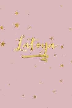 Latoya: Personalized Journal to Write In | Rose Gold Line Journal
