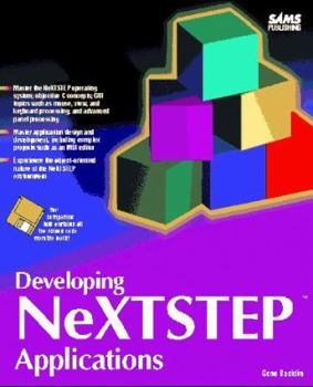 Paperback Developing NeXTSTEP Applications Book