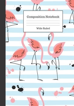 Paperback Composition Notebook: Uppity Flamingo Theme Book