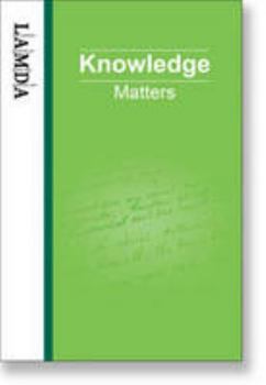 Paperback LAMDA Knowledge Matters: An Essential Reference Guide for Teachers and Students of Speech and Drama Book