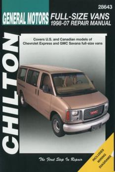 Paperback Chilton's General Motors Chevrolet Express & GMC Savana Full-size Vans 1998-07 Repair Manual Book