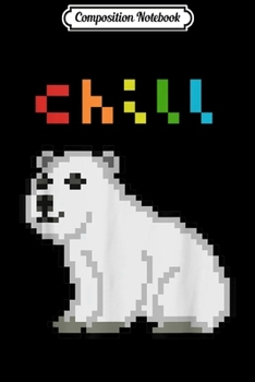Composition Notebook: chill polar bear Journal/Notebook Blank Lined Ruled 6x9 100 Pages