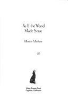 Paperback As If the World Made Sense Book