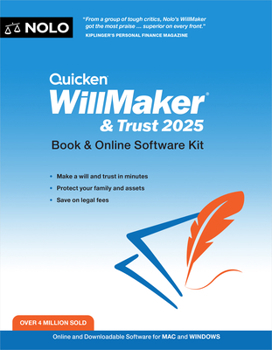 Paperback Quicken Willmaker & Trust 2025: Book & Online Software Kit Book