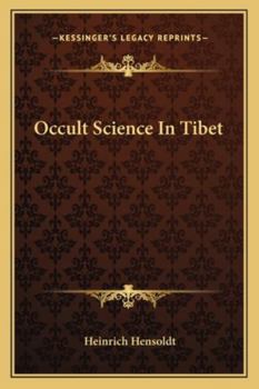Paperback Occult Science In Tibet Book