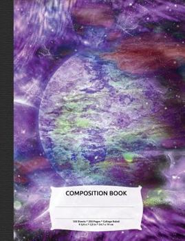 Paperback Outer Space Planet Composition Notebook, College Ruled: Composition Book, Lined Student Exercise Book 200 Pages (Night Sky Astronomy Series) Book