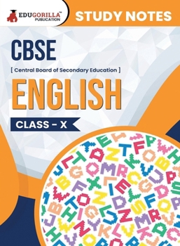 Paperback CBSE (Central Board of Secondary Education) Class X - English Topic-wise Notes A Complete Preparation Study Notes with Solved MCQs Book