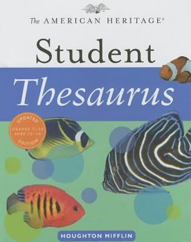 Hardcover The American Heritage Student Thesaurus Book