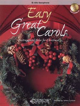 Paperback Easy Great Carols: Alto Sax Book