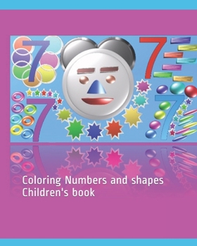 Paperback Coloring Numbers and shapes Children's book