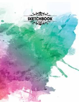 Sketchbook: Oil paint Artist Cover Blank pages, Extra large (8.5 x 11) inches, 110 pages, White paper, Sketch, Draw and Paint