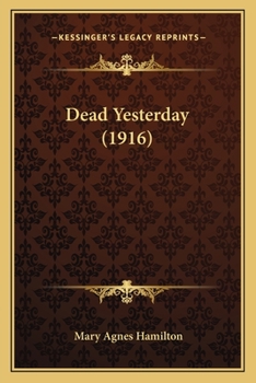 Paperback Dead Yesterday (1916) Book