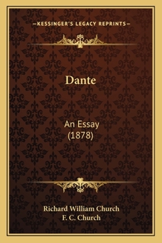 Paperback Dante: An Essay (1878) Book