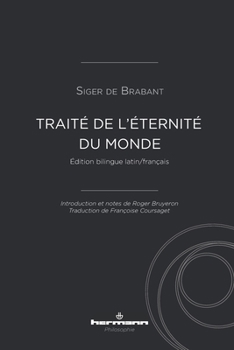 Paperback Traité de l'éternité du monde: Edition bilingue latin / français [French] Book