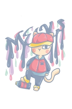 Paperback Sprayer Hip Hop Cat Notebook: Graph Paper Journal 6x9 - 120 Pages Book